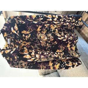 Columbia Women's XL Fleece Pullover - Vibrant Floral Print